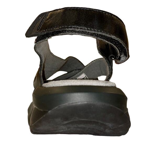 MBT Women's Habari Strappy Leather Sandals Black Size 9 Rocker Toning Open Toe - Picture 8 of 12